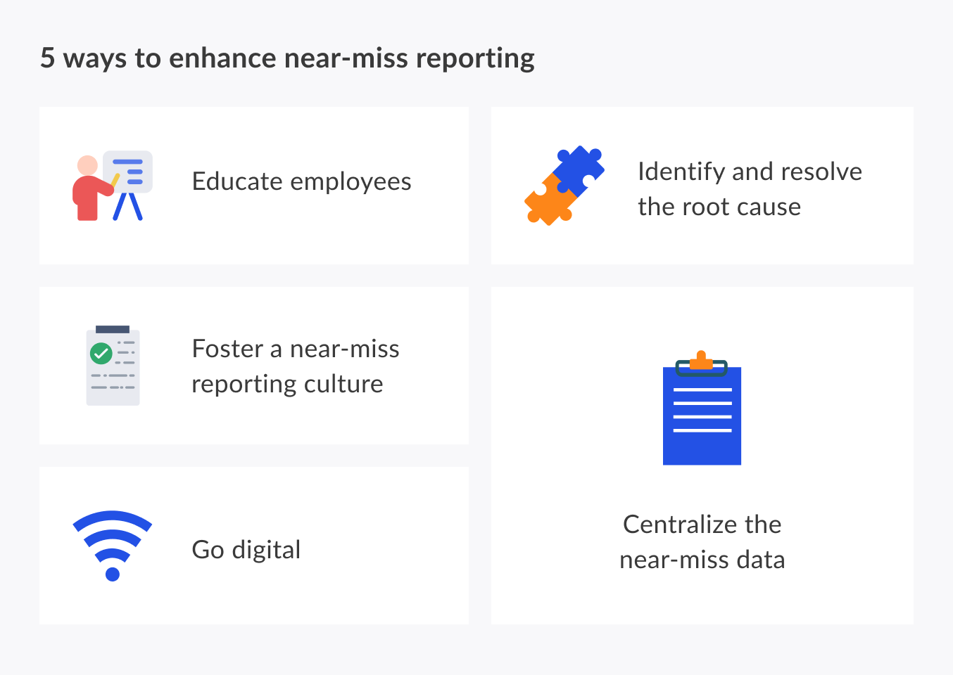 Five Ways to Enhance Near Miss Reporting